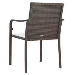 VIDAXL Chaises De Jardin Et Coussins Lot De 2 Marron 56x59x84 Cm Rotin -Pas Cher Jardinoa Magasin 8209bb680b300cd2