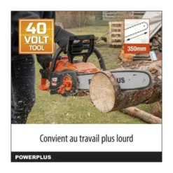 Tronçonneuse A Batterie 40v Dual Power Powdpg7576 - Guide De 350 Mm, Moteur Brusless - Livrée Sans Batterie Ni Chargeur -Pas Cher Jardinoa Magasin 8498eef1c6e88992