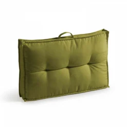 Coussin Palette Dossier Polyester Kaki 60 X 40 X 12 Cm