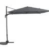 Parasol Samos En Toile Anthracite Avec Mât Inclinable - 250x250 Cm
