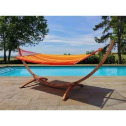 Hamac Brésilien 'Eskapade Sunny' Avec Support En Bois FSC -Pas Cher Jardinoa Magasin 884240 004