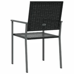 VIDAXL Chaises De Jardin Lot De 4 Noir 54x62,5x89 Cm Résine Tressée -Pas Cher Jardinoa Magasin 8e97d27d1e3b0f61