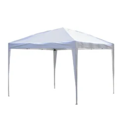 OUTSUNNY Tonnelle Barnum Pliant Blanc - L300xl300xH255cm -Pas Cher Jardinoa Magasin 943078 001