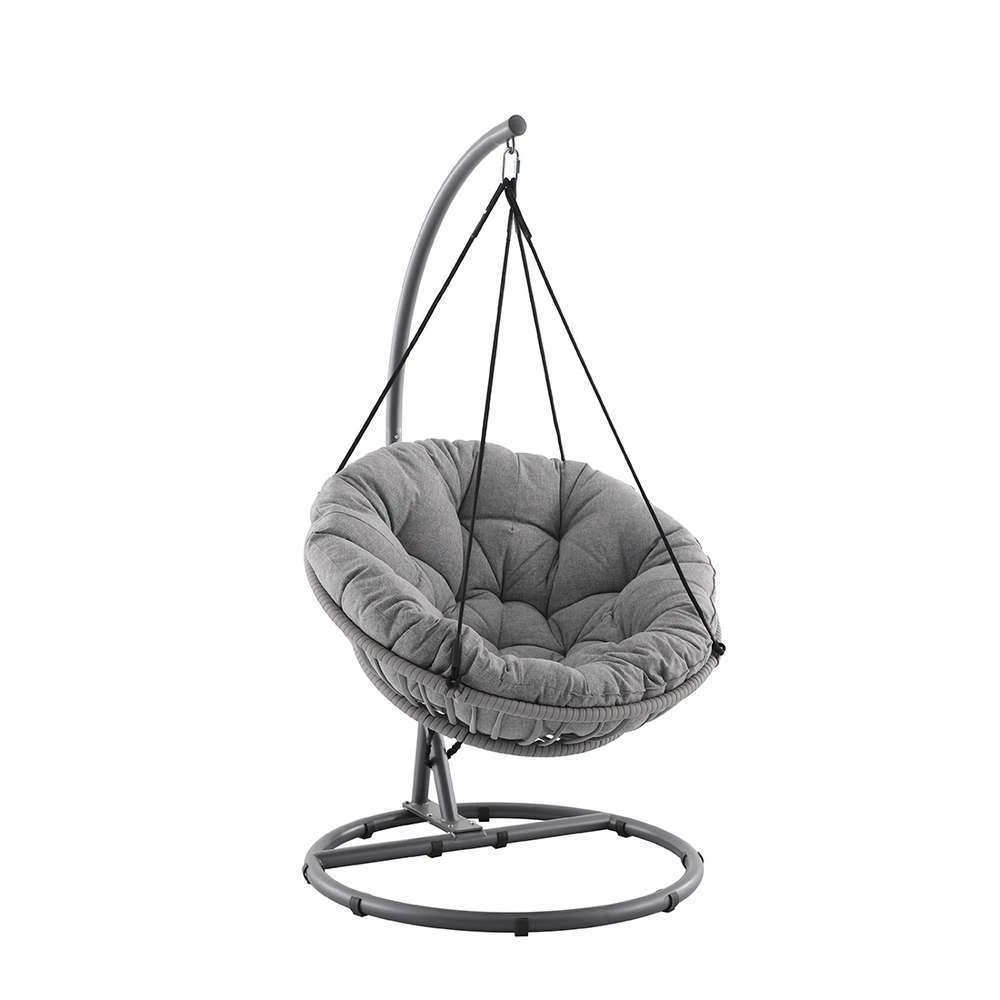 Fauteuil De Jardin Œuf CÉLESTE En Acier Gris - H.196 Cm, D.105 Cm 1 Fauteuil De Jardin Œuf CÉLESTE En Acier Gris - H.196 Cm, D.105 Cm