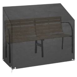 VIDAXL Housses De Banc De Jardin 2 Pcs 8 œillets 160x70x70/88 Cm Pe -Pas Cher Jardinoa Magasin a63d172c320beb45