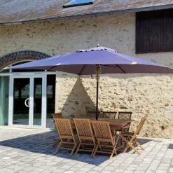 Parasol Droit 4x3 M Gris Pegasia -Pas Cher Jardinoa Magasin ad5d36ba864bfef9