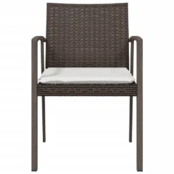 VIDAXL Chaises De Jardin Coussins Lot De 2 Marron 56,5x57x83 Cm Rotin -Pas Cher Jardinoa Magasin aef053e0c4fc3722