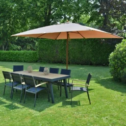 Parasol Droit 4x3 M Taupe Pegasia -Pas Cher Jardinoa Magasin b0fd0ec48d3a17f0