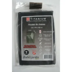 Housse De Protection Pour Pile De Chaises 94 X 94 X 69 Cm - Noir -Pas Cher Jardinoa Magasin b4df7f3c29c8c943