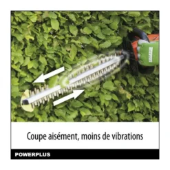 Taille-haies A Batterie 20v Dual Power Powdpg75320 - Lame 580 Mm, écartement 18 Mm - Batterie 20v 2ah Et Chargeur 4ah Inclus -Pas Cher Jardinoa Magasin b7544489f1000e3b