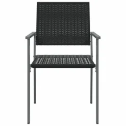 VIDAXL Chaises De Jardin Lot De 4 Noir 54x62,5x89 Cm Résine Tressée -Pas Cher Jardinoa Magasin c5eae402f96d8933