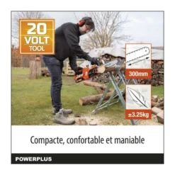 Tronçonneuse A Batterie 20v Dual Power Powdpg7570 - Guide De 300 Mm - Livrée Sans Batterie Ni Chargeur -Pas Cher Jardinoa Magasin c67e29ecb60bcbc4