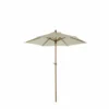 Parasol Droit Reva En Bambou Contreplaqué Et Tissu Beige Clair