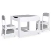 VIDAXL Table Pour Enfants Avec 2 Chaises Blanc Mdf