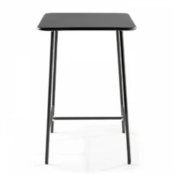 Table De Bar Carrée En Acier Gris Anthracite -Pas Cher Jardinoa Magasin d57ee47cf1683099