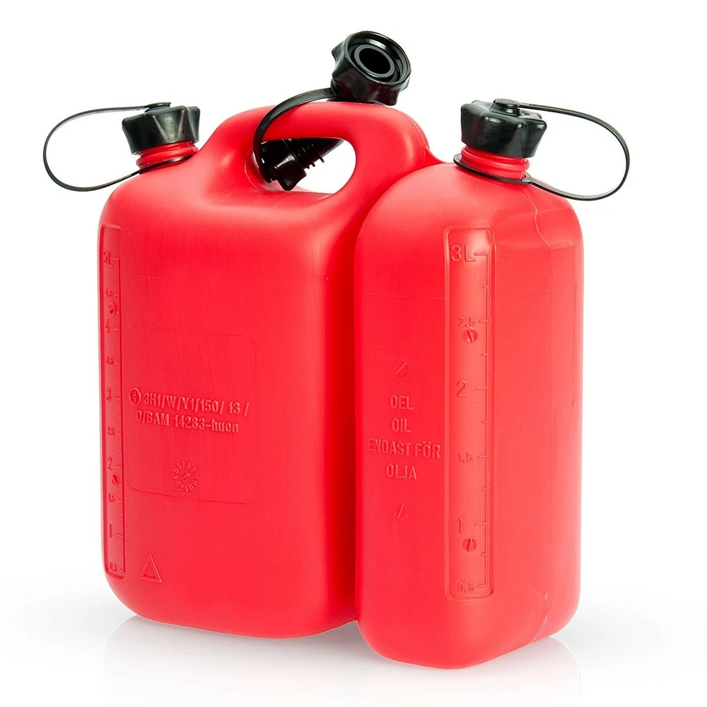 Jerrican à Essence Bec Verseur 5l Et Huile 3l Combiné Vito 1 Jerrican à Essence Bec Verseur 5l Et Huile 3l Combiné Vito