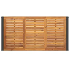 VIDAXL Table De Jardin Et Pieds En Forme De U 160x80x75 Cm Bois Acacia -Pas Cher Jardinoa Magasin e5f9dcd563fd2ce6