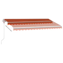 VIDAXL Auvent Automatique Sur Pied 400x300 Cm Orange/marron -Pas Cher Jardinoa Magasin e7ad45437fae0957