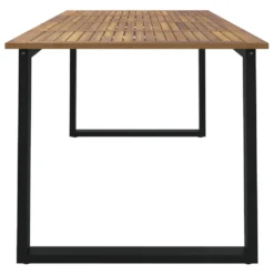 VIDAXL Table De Jardin Et Pieds En Forme De U 180x90x75 Cm Bois Acacia -Pas Cher Jardinoa Magasin ec40c6d1ee3f76c1
