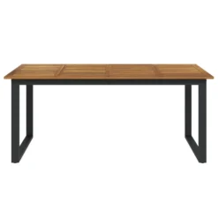 VIDAXL Table De Jardin Et Pieds En Forme De U 180x90x75 Cm Bois Acacia -Pas Cher Jardinoa Magasin ee1739cdb2c524f0