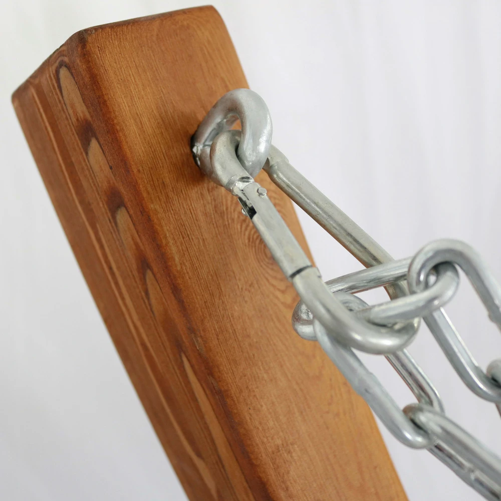 Hamac Sur Pied En Bois Blanc 2 Hamac Sur Pied En Bois Blanc – Image 2