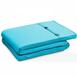 Lot De 2 Coussins Bain De Soleil Polyester Bleu 186x53x5 Cm -Pas Cher Jardinoa Magasin f0b38496baba443a