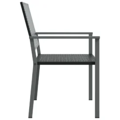 VIDAXL Chaises De Jardin Lot De 4 Noir 54x62,5x89 Cm Résine Tressée -Pas Cher Jardinoa Magasin f490dc9473dc8344