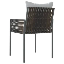 VIDAXL Chaises De Jardin Et Coussins Lot De 6 Marron 54x61x83 Cm Rotin -Pas Cher Jardinoa Magasin f6503b14cee544bc