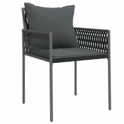 VIDAXL Chaises De Jardin Avec Coussins Lot De 2 Noir 54x61x83 Cm Rotin -Pas Cher Jardinoa Magasin f6955b821e97a667