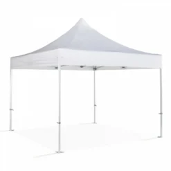 Tente Pliante Blanche En Aluminium 4x4m 480g/m² 50mm