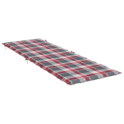 VIDAXL Coussin De Chaise Longue à Carreaux Rouge 186x58x3 Cm -Pas Cher Jardinoa Magasin ffe377db22fa248f